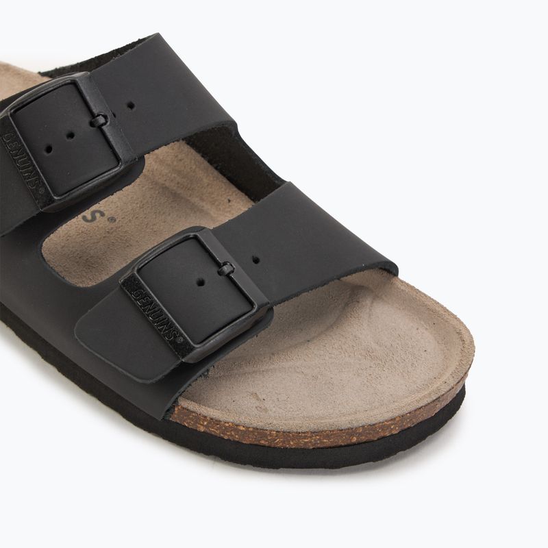 Klapki damskie Genuins Hawaii Oiled Leather black 7