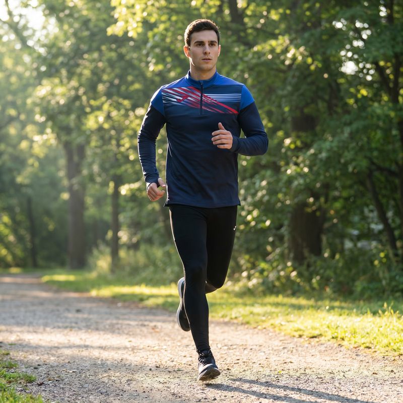 Bluza do biegania męska Joma Elite X navy/royal 14
