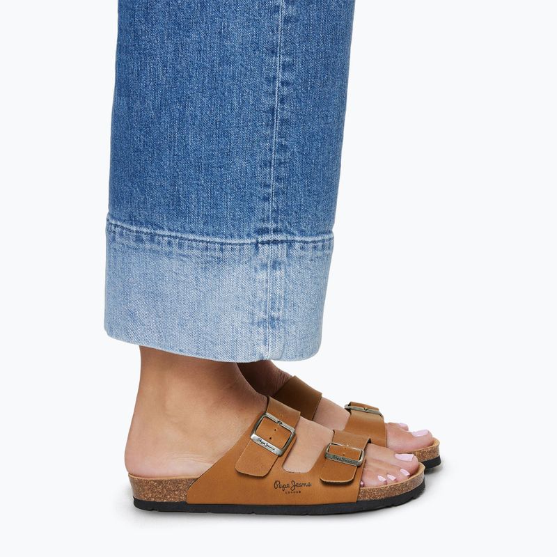 Klapki damskie Pepe Jeans Oban Classic 1 brown 8