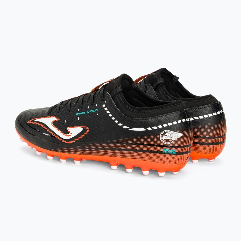 Buty piłkarskie męskie Joma Evolution AG black/orange 3