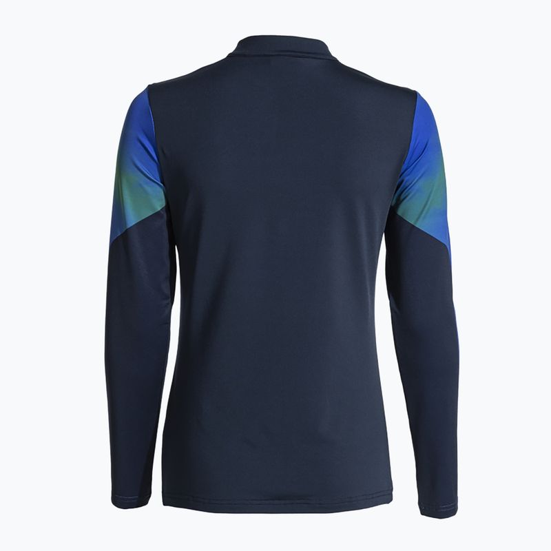 Bluza do biegania damska Joma Elite XI navy/fluor green 5