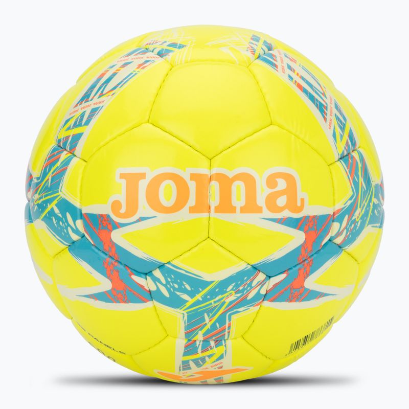 Piłka do piłki nożnej Joma Dali III yellow/fluor turquoise rozmiar 5
