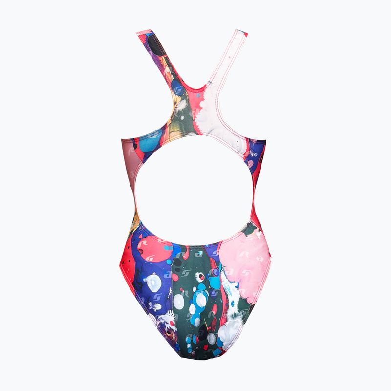 Strój pływacki jednoczęściowy damski RAS Fluid Race Back multicolour 2