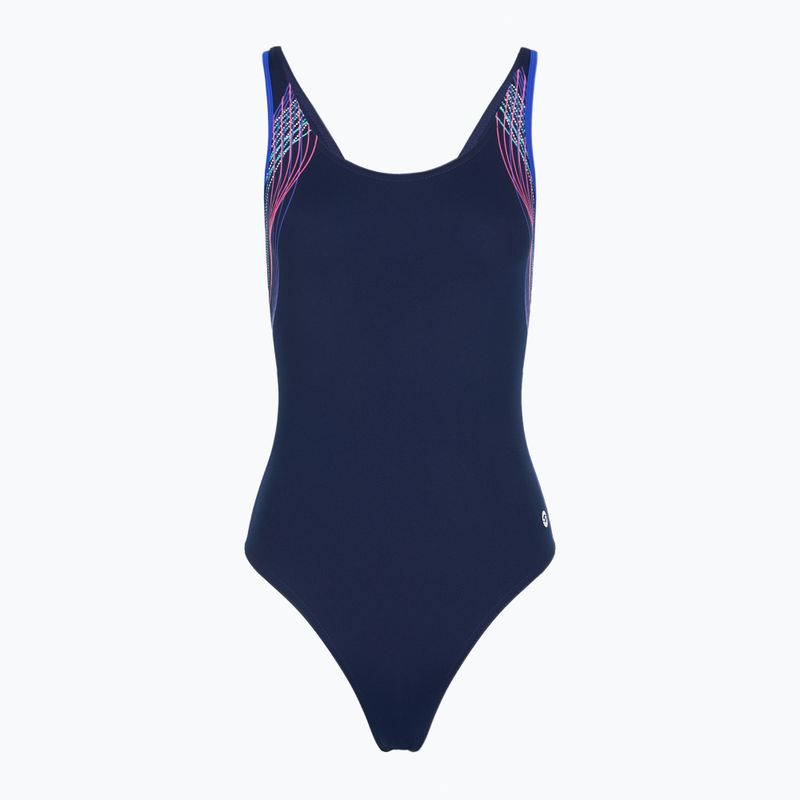 Strój pływacki jednoczęściowy damski RAS Borneo Casual Back navy