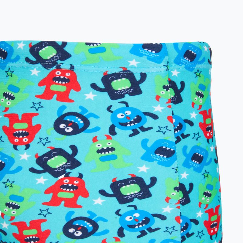 Bokserki pływackie dziecięce RAS Monsters Trunks turquoise 4