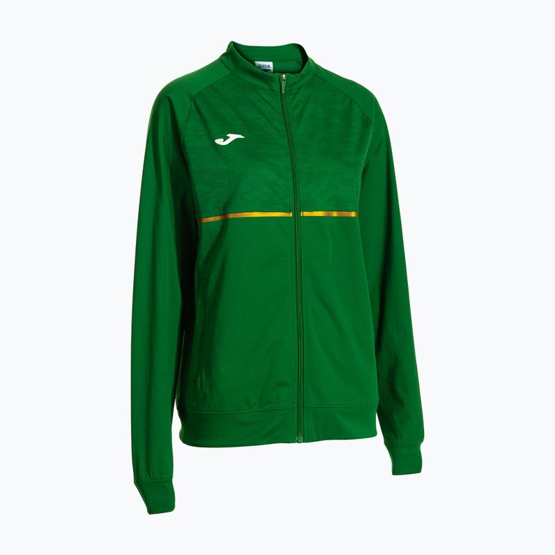 Bluza do biegania damska Joma Record III Full Zip green 5