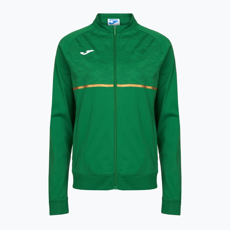 Bluza do biegania damska Joma Record III Full Zip green
