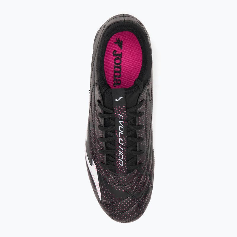 Buty piłkarskie męskie Joma Evolution FG black/white 5