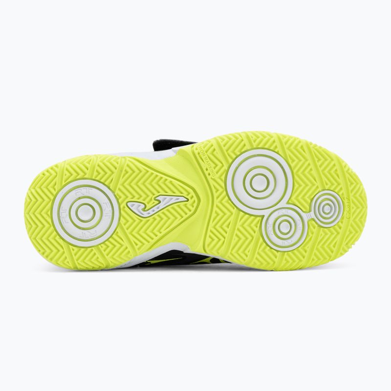 Buty piłkarskie dziecięce Joma Super Copa Jr IN black/fuor yellow 4