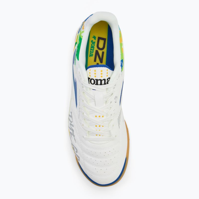 Buty piłkarskie męskie Joma DZ-7 IN white/royal blue 5
