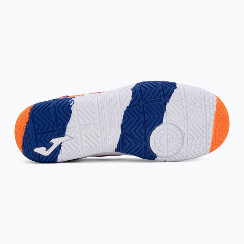 Buty piłkarskie dziecięce Joma Top Flex Jr IN white-orange 4