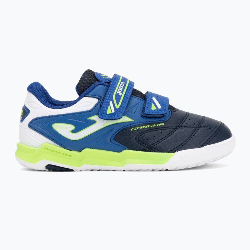 Buty piłkarskie dziecięce Joma Cancha Jr IN navy/blue 2