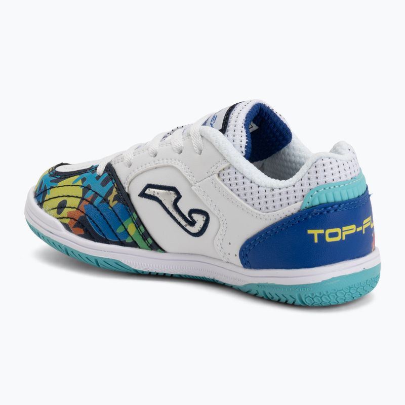 Buty piłkarskie dziecięce Joma Top Flex Jr IN white 3