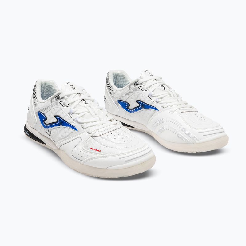 Buty piłkarskie męskie Joma Top Flex Ultralight Indoor white/royal blue 2