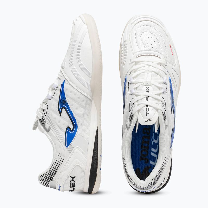 Buty piłkarskie męskie Joma Top Flex Ultralight Indoor white/royal blue 4