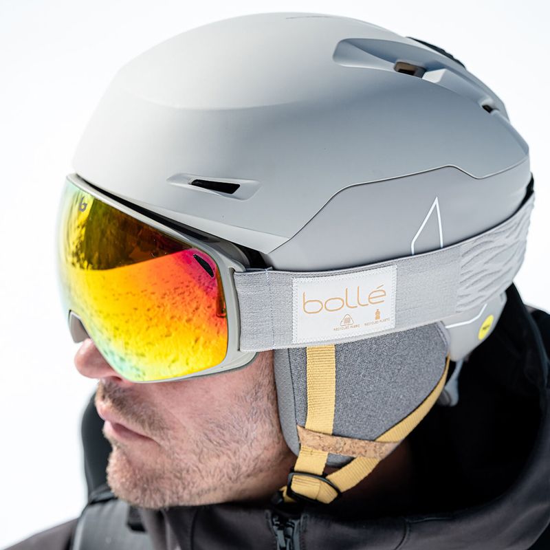 Gogle narciarskie Bollé Eco Torus M oatmeal matte/sunrise 6