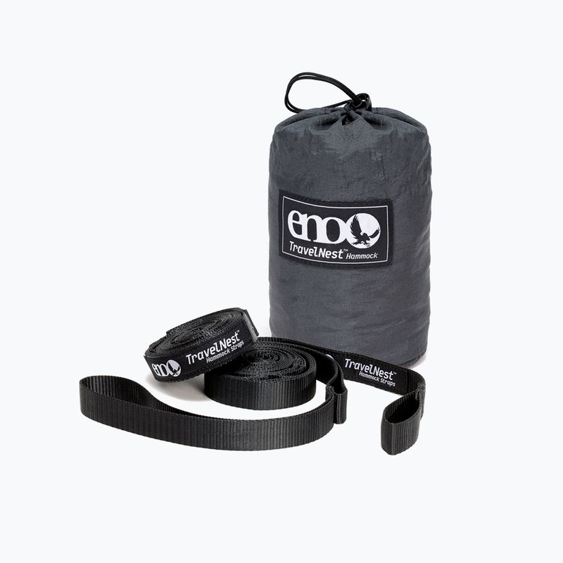 Hamak turystyczny ENO TravelNest + Straps Combo charcoal 2