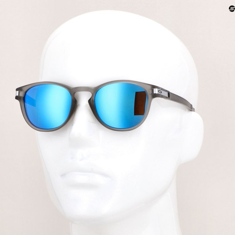 Okulary przeciwsłoneczne Oakley Latch matte grey ink/prizm sapphire polarized 14