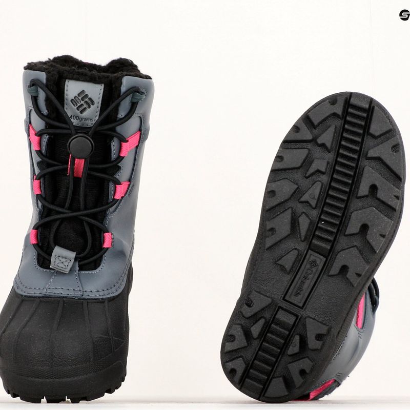Śniegowce dziecięce Columbia Bugaboot Celsius Children graphite/wild fuchsia 11