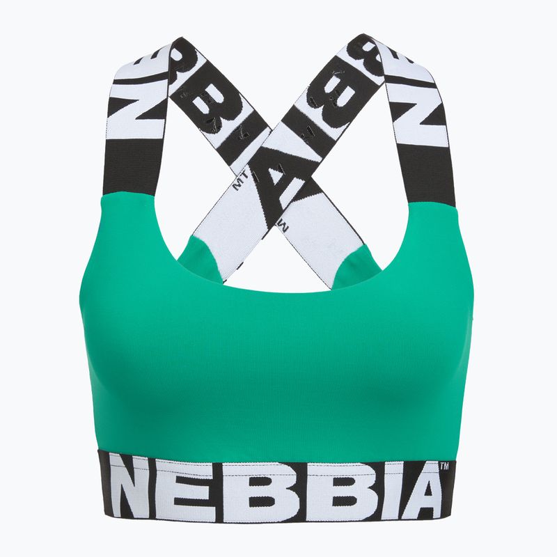 Biustonosz treningowy NEBBIA Iconic green 8