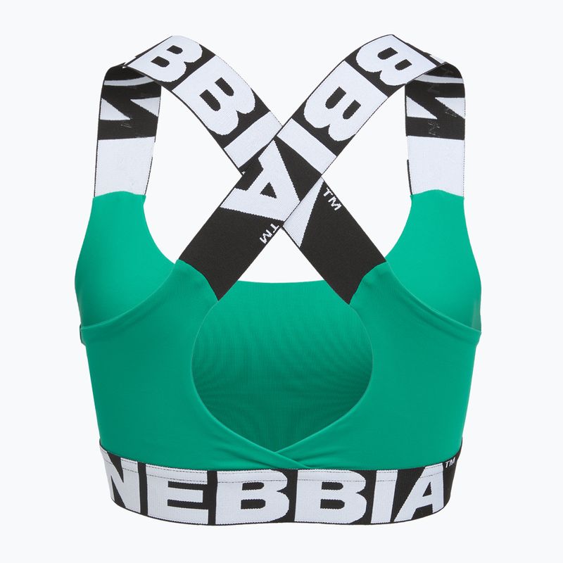Biustonosz treningowy NEBBIA Iconic green 9