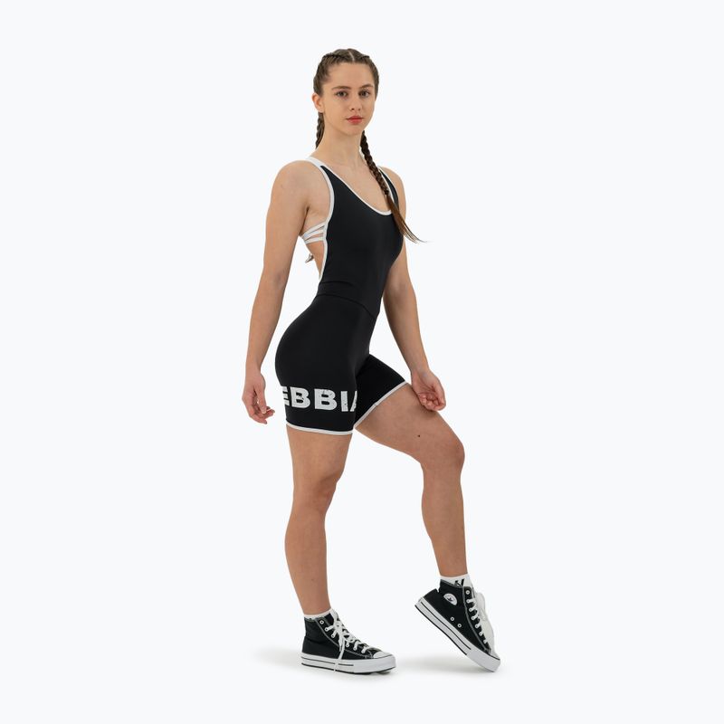Kombinezon treningowy damski NEBBIA 5″ Hammies black 2