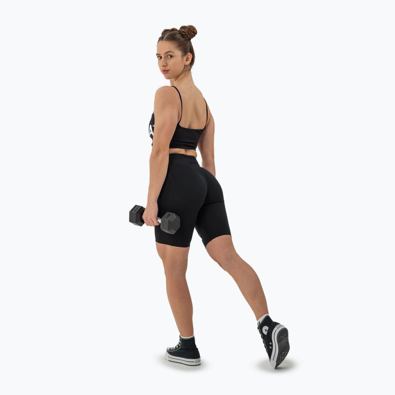 Top treningowy damski NEBBIA Bandeau Bra Back Check black 3