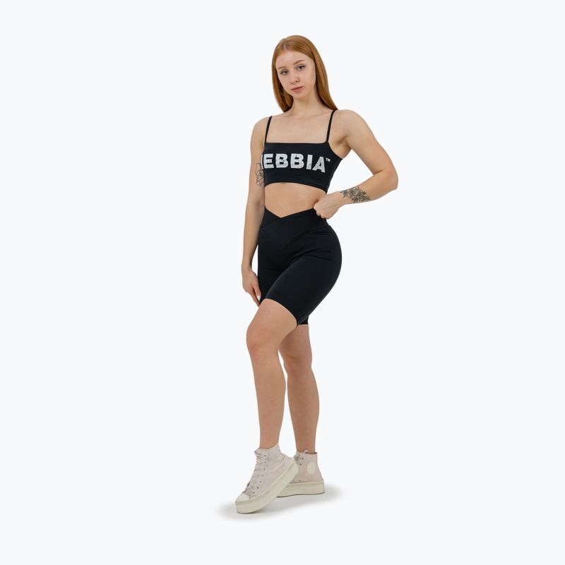 Top treningowy damski NEBBIA Bandeau Bra Back Check black 7