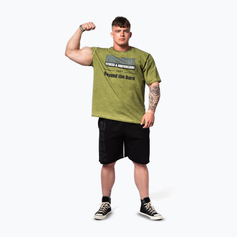Koszulka treningowa NEBBIA Washed-Off Heritage green 4