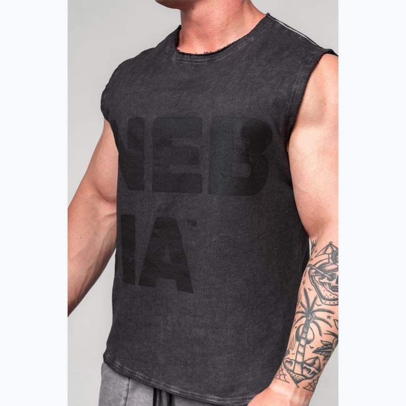 Koszulka treningowa męska Washed-Off Beastin black 5