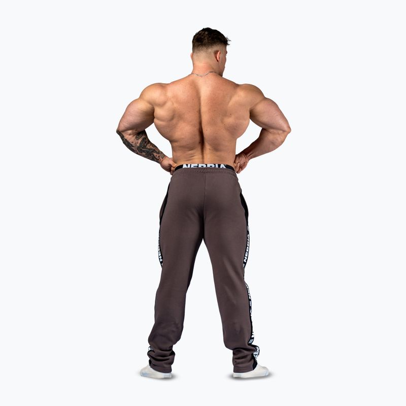 Spodnie treningowe męskie NEBBIA Hero brown 4