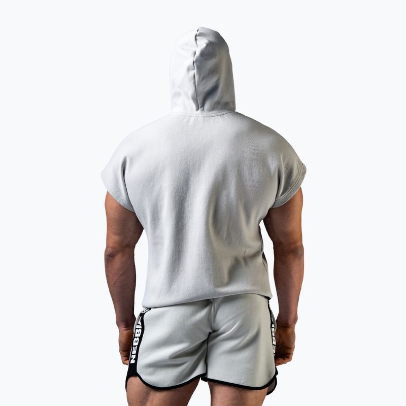Bluza treningowa męska NEBBIA Hero light grey 2