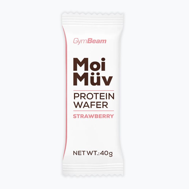 Wafel białkowy GymBeam MoiMüv 40 g strawberry