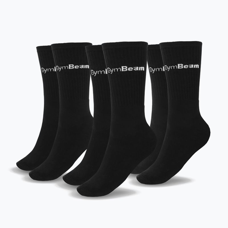 Skarpety męskie GymBeam 32629 3/4 3 pary black 2