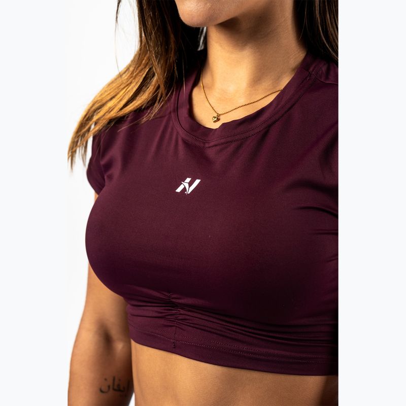 Top treningowy damski NEBBIA Strong Beauty dark red 6