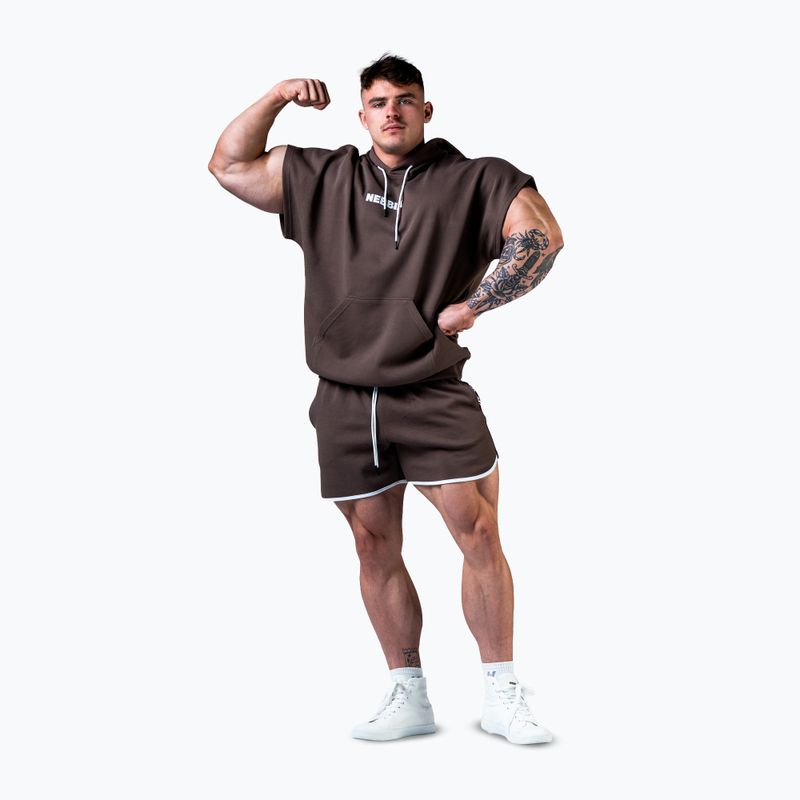 Spodenki treningowe męskie NEBBIA Hero brown 2
