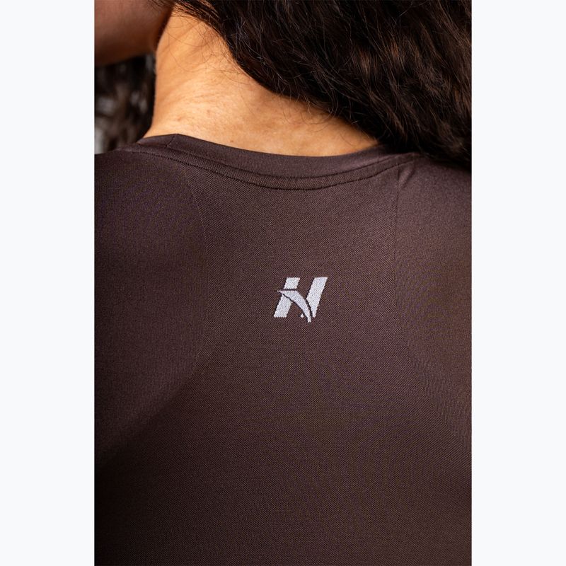 Top treningowy damski NEBBIA Power dark brown 5