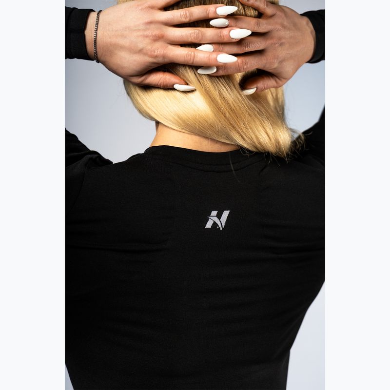 Longsleeve treningowy damski NEBBIA Power black 6