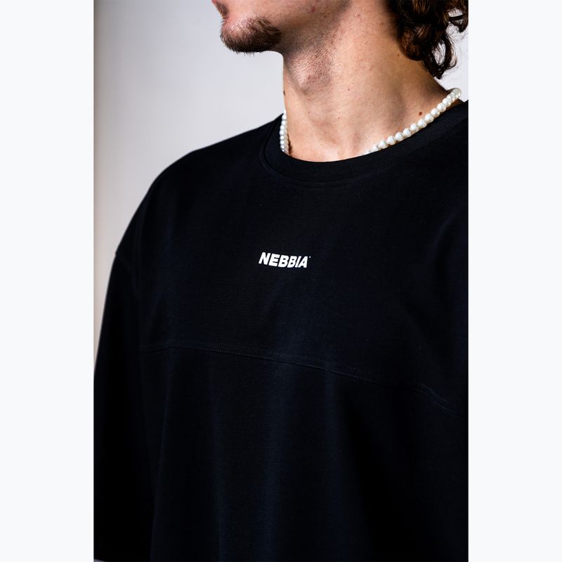 Koszulka treningowa męska NEBBIA Power Oversize black 4