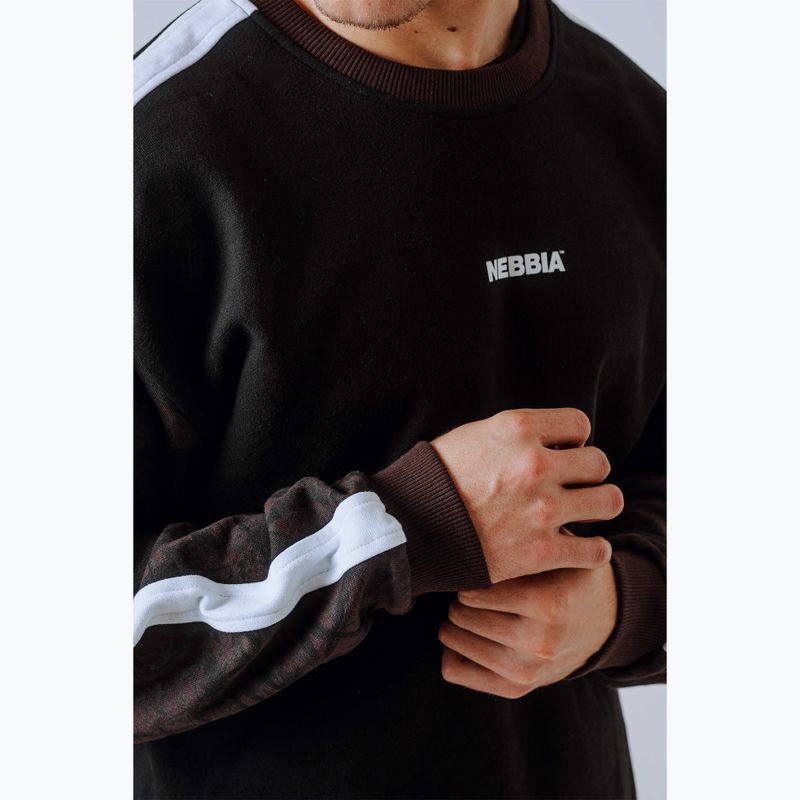 Bluza męska NEBBIA Power FZ dark brown camo 6