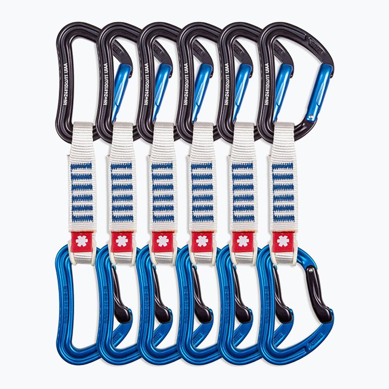 Ekspres wspinaczkowy Ocun Raven QD Zoom PA 12 cm 6 szt. blue