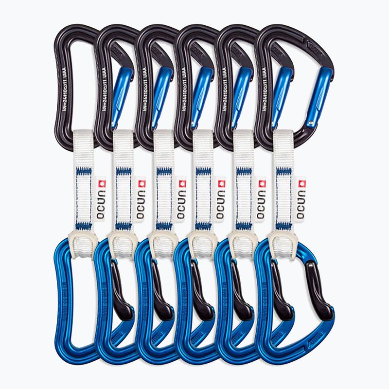 Ekspres wspinaczkowy Ocun Raven QD Bio-Dyn-Ring 10 cm 6 szt. blue