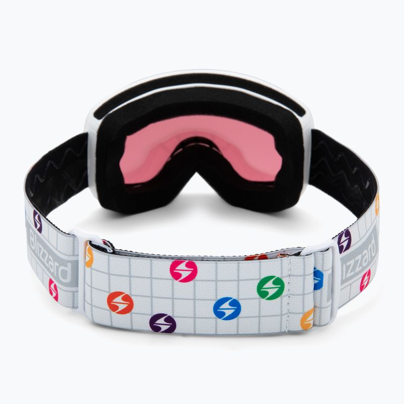 Gogle narciarskie dziecięce Blizzard 963 DAO white shiny/rosa/silver mirror 3
