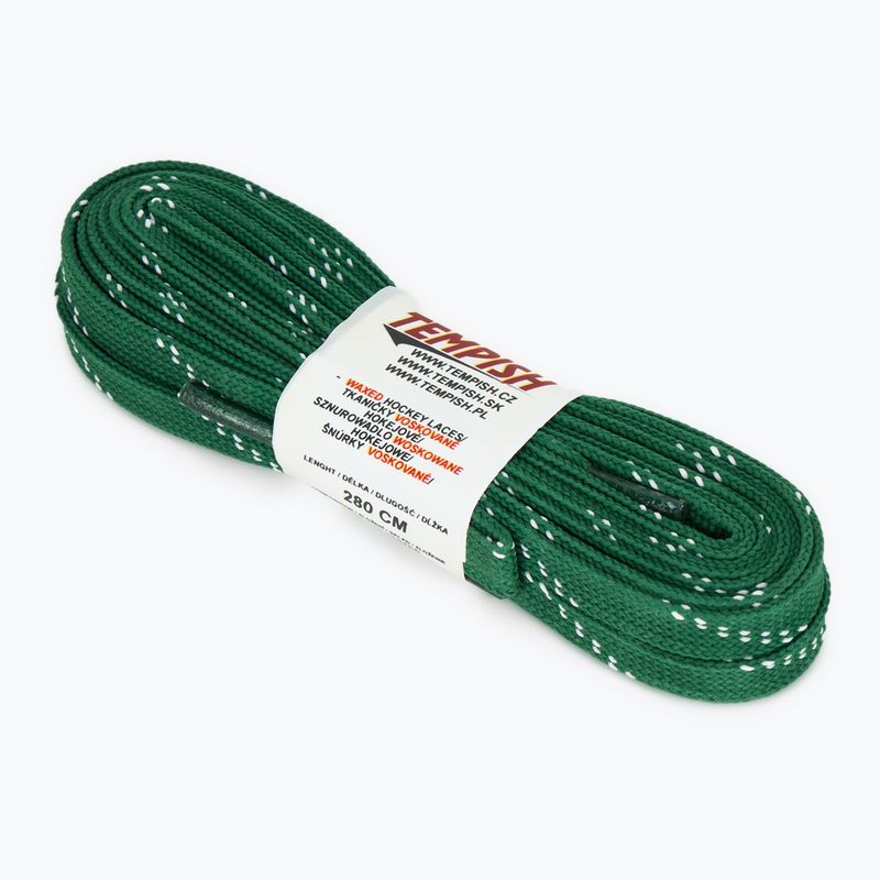Sznurówki do łyżew Tempish Hockey Waxed green