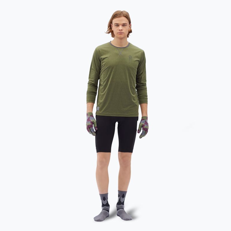 Longsleeve rowerowy męski SILVINI Casalo olive/charcoal 2