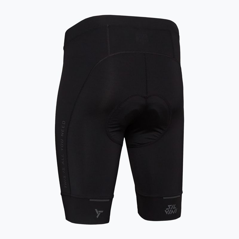 Spodenki rowerowe męskie Silvini Fortore black 2