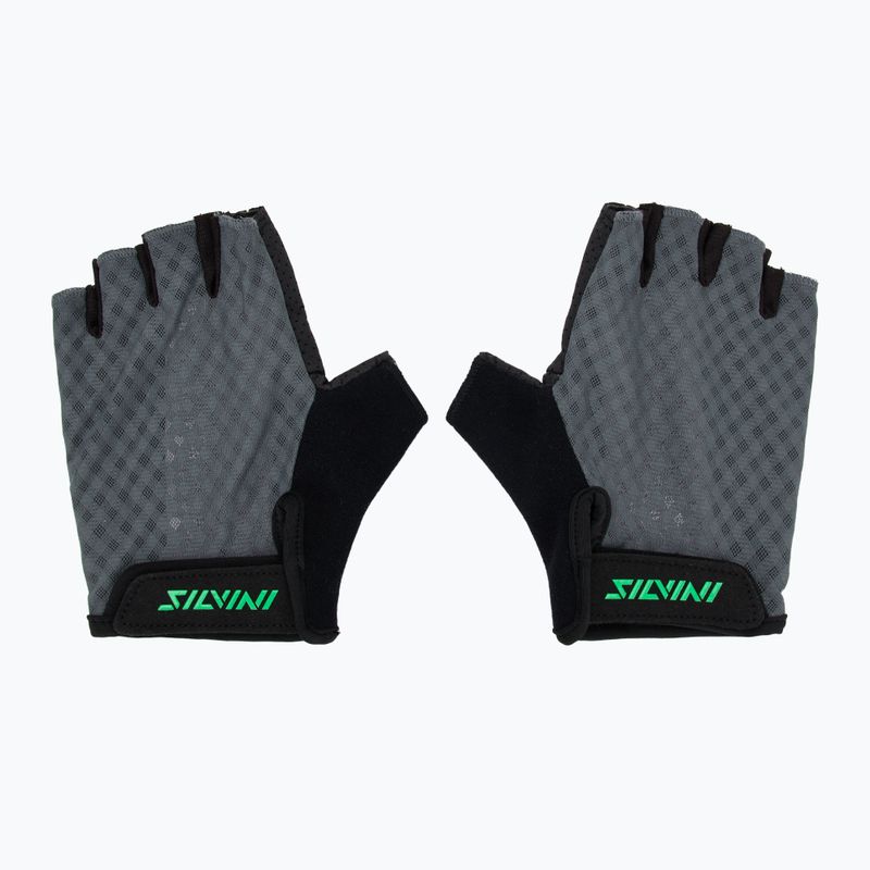 Rękawiczki rowerowe męskie SILVINI Gaiono grey/green 2