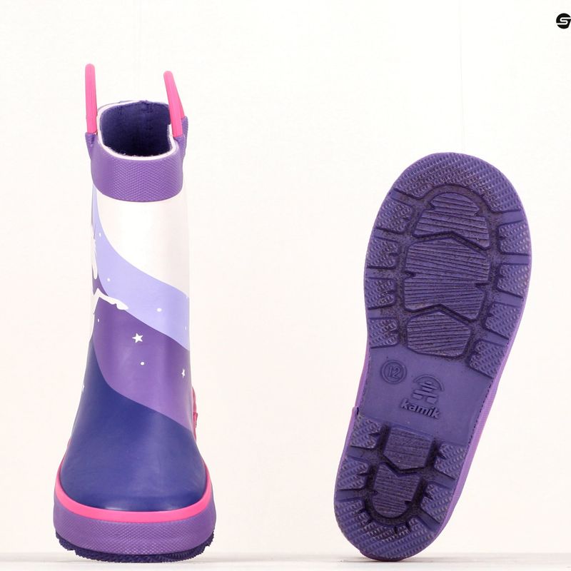Kalosze dziecięce Kamik Unicorn purple 14