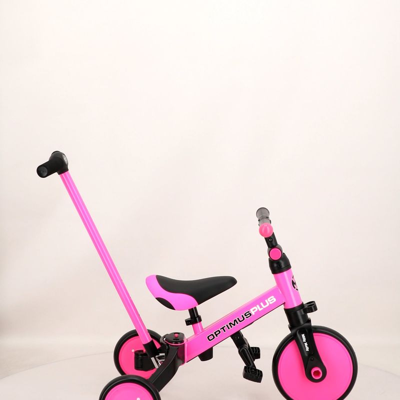 Rowerek biegowy trójkołowy Milly Mally 4w1 Optimus Plus pink 16