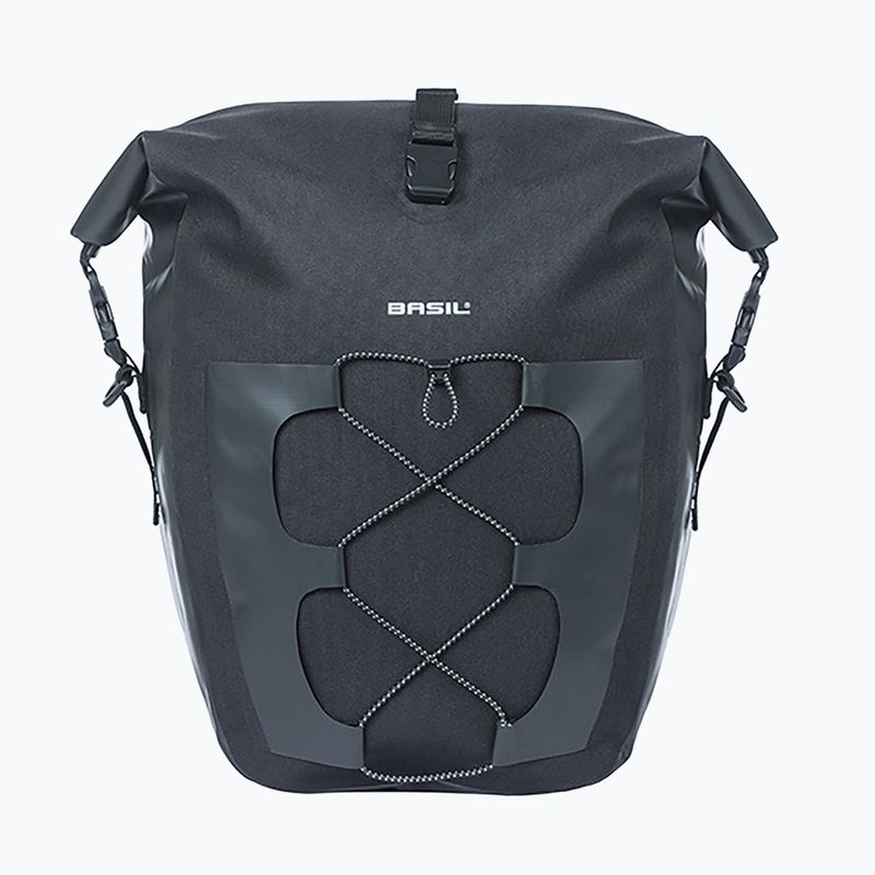 Sakwa rowerowa Basil Navigator Waterproof Single Bag MIK Hooks 25-31 l black